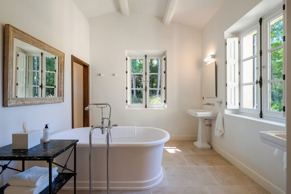 Deluxe Villa, Multiple Beds, Terrace | Bathroom | Designer toiletries, hair dryer, bathrobes, slippers