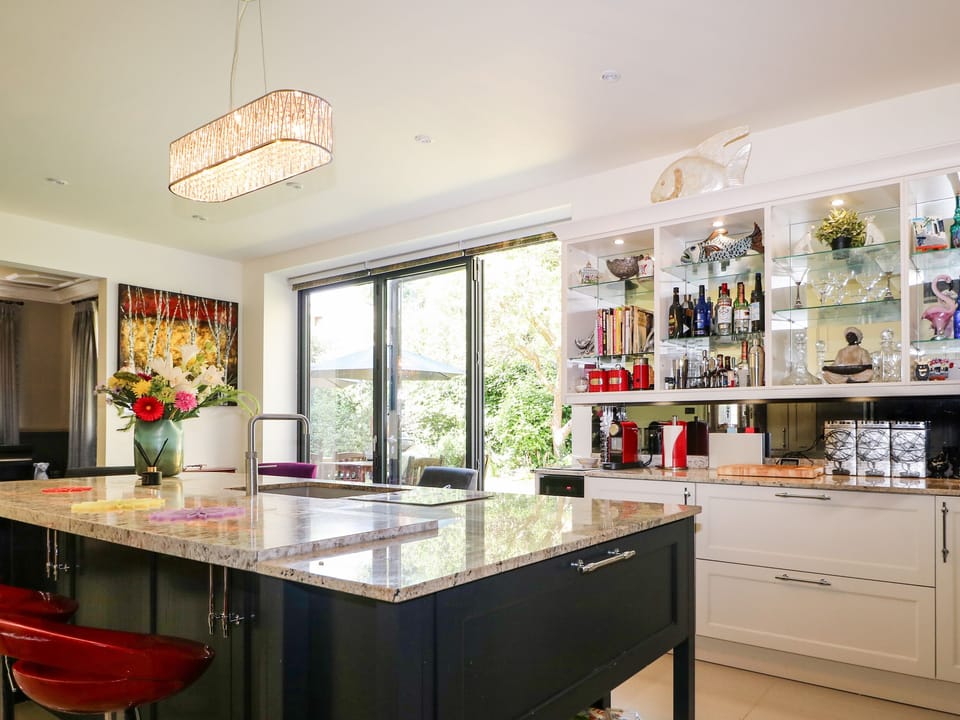 Fridge, dishwasher, electric kettle, toaster