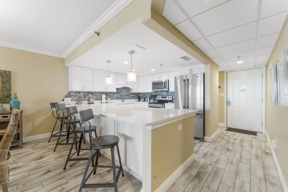 Condo, Multiple Beds, Balcony, Ocean View (Watercrest 705) | Private kitchen | Fridge, microwave, toaster