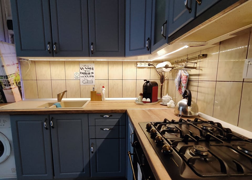 Junior Apartment, 1 Bedroom, Non Smoking, Courtyard View | Private kitchen | Microwave, toaster, cookware/dishes/utensils, cleaning supplies