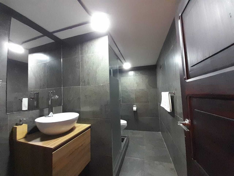 Classic Double Room | Bathroom | Shower, rainfall showerhead, towels, soap