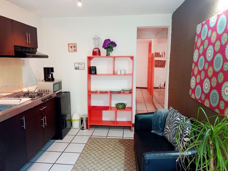 Classic Suite | Private kitchen | Mini-fridge, microwave, oven, coffee/tea maker