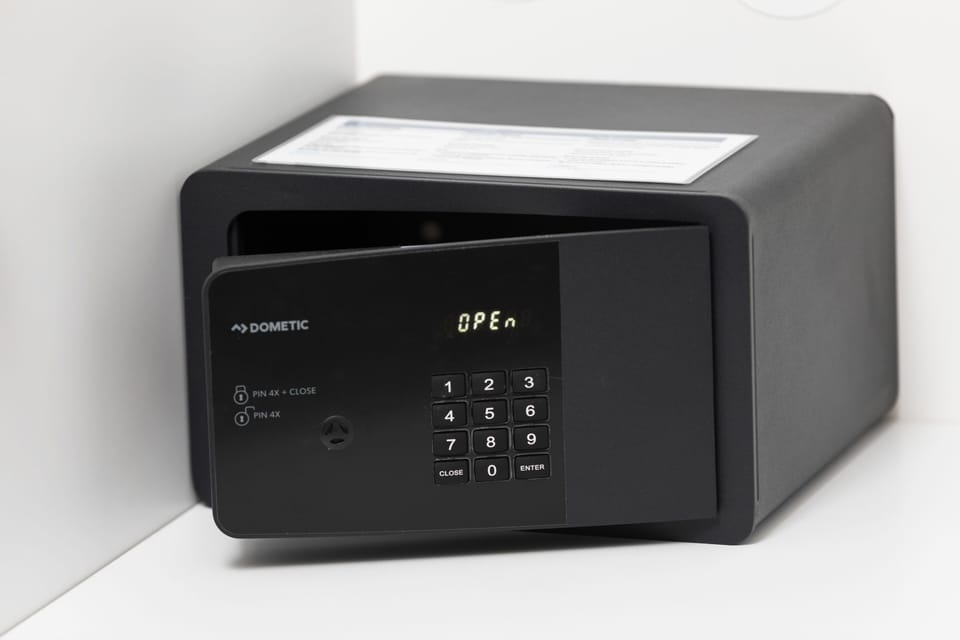 Minibar, in-room safe, desk, laptop workspace