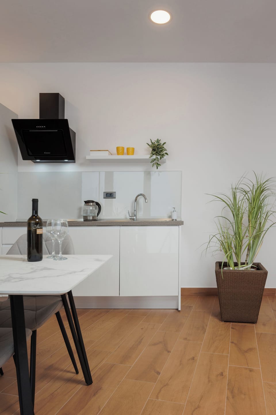 Deluxe Apartment | Private kitchen | Full-size fridge, oven, stovetop, dishwasher