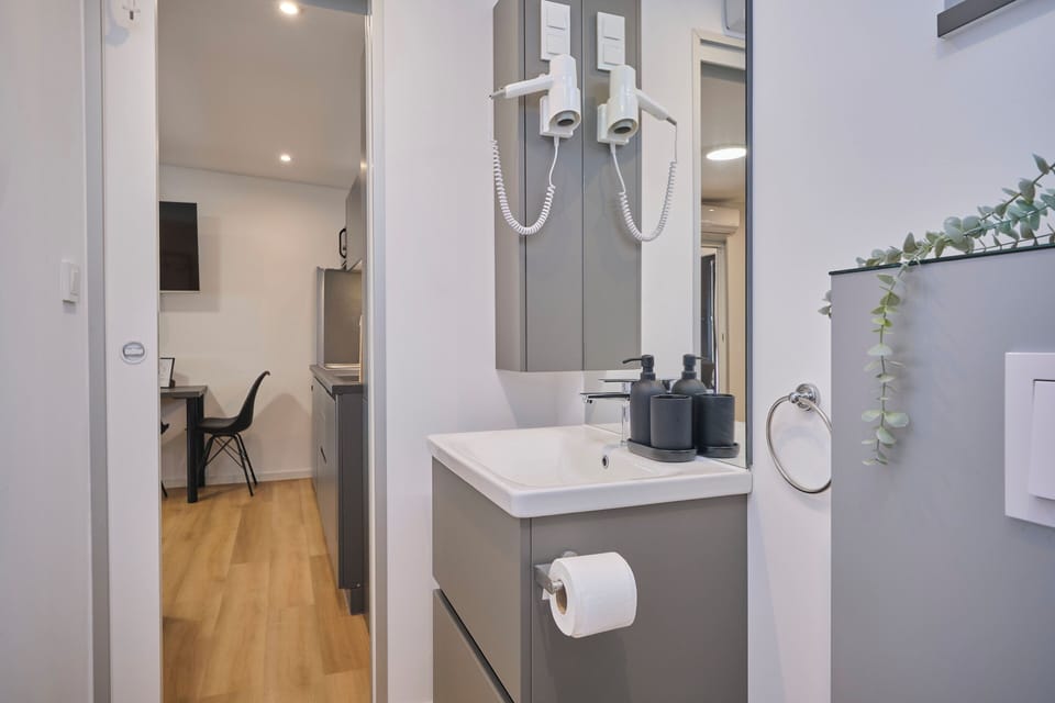 Silver Moon | Bathroom | Shower, hair dryer, towels, soap