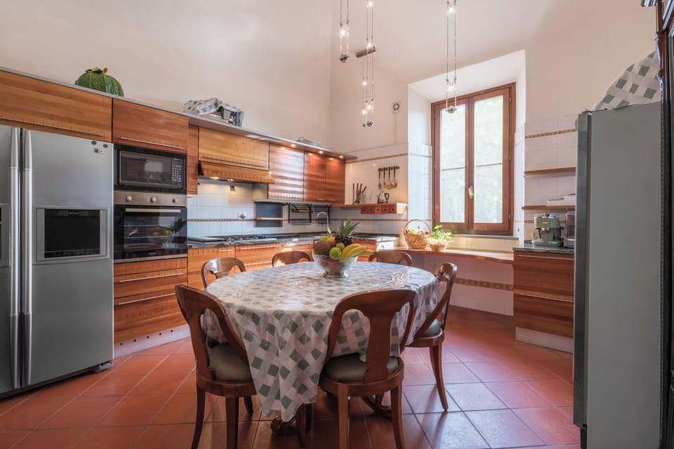Villa | Private kitchen | Full-size fridge, microwave, oven, stovetop