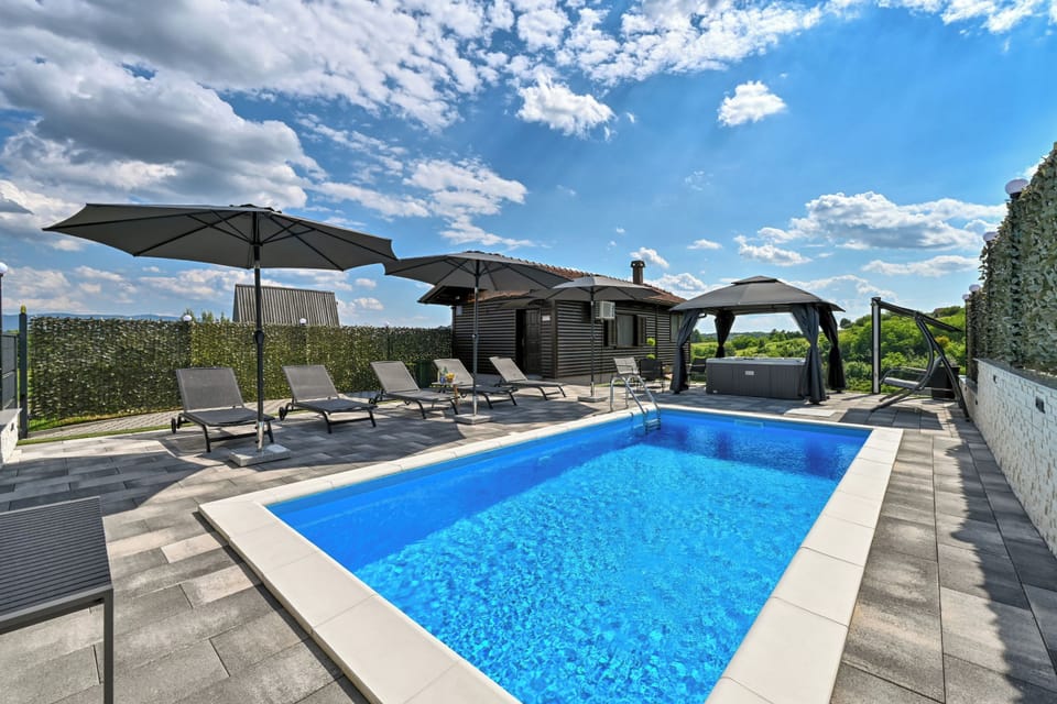 Family House, 3 Bedrooms, 2 Bathrooms, Mountainside (AquaHaven With Private Pool And) | Pool | Seasonal outdoor pool