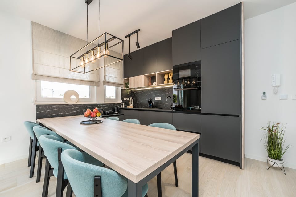 Exclusive Apartment, 4 Bedrooms, Private Pool | Private kitchen | Full-size fridge, microwave, oven, dishwasher