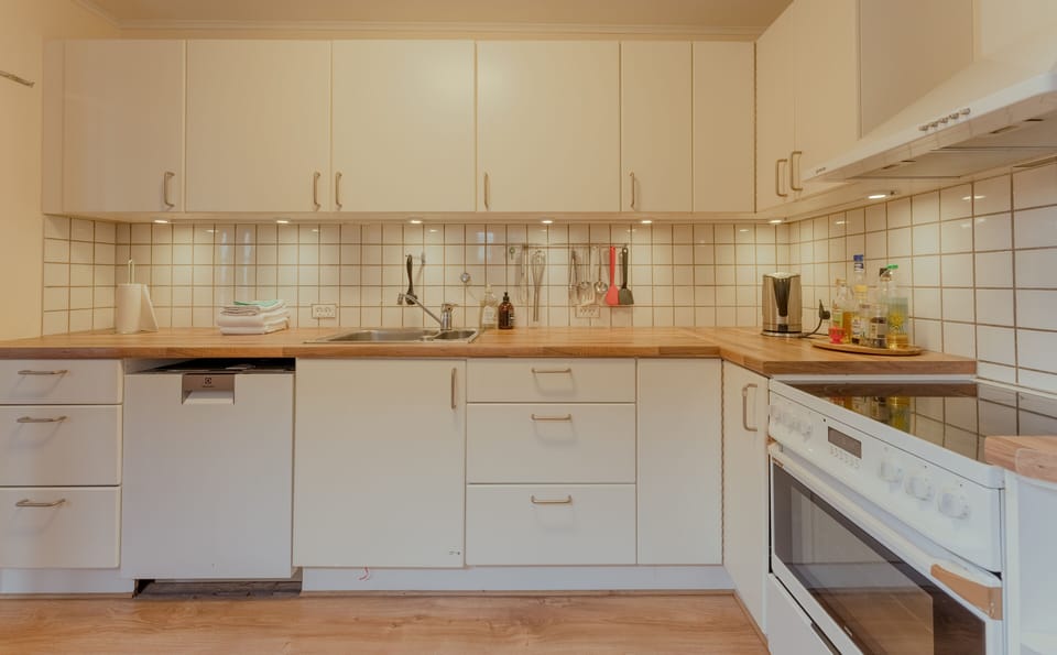 Villa | Private kitchen | Coffee/tea maker, full-size fridge, microwave, oven
