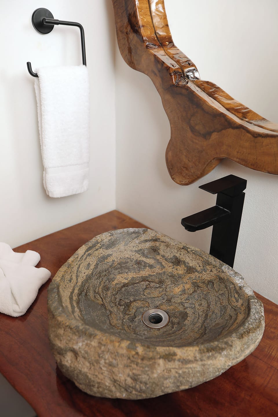 Shower, hair dryer (on request), soap, shampoo