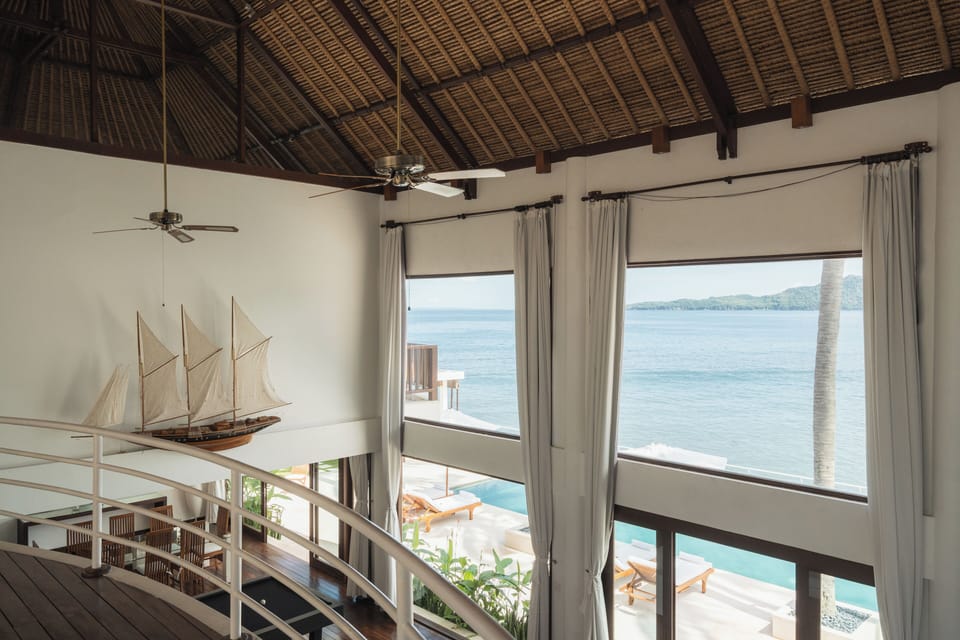 Luxury Villa, 5 Bedrooms, Private Pool, Ocean View | Living area | 32-inch TV with cable channels