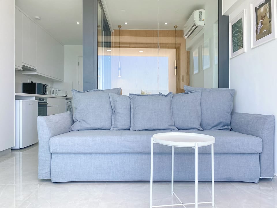Luxury Apartment | Living area | 43-inch Smart TV with digital channels, TV