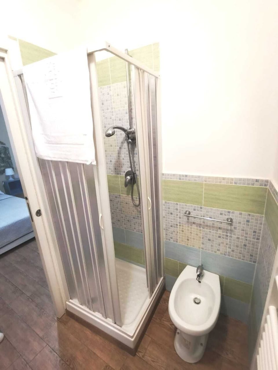 Design Room | Bathroom | Shower, hair dryer, bidet, towels