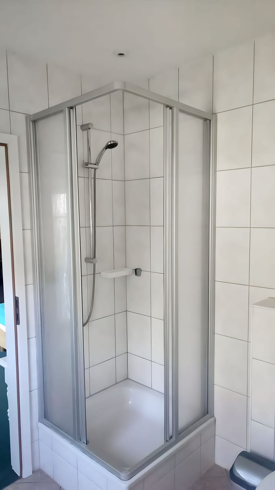 Classic Double Room, Terrace | Bathroom | Shower, hair dryer, towels, soap