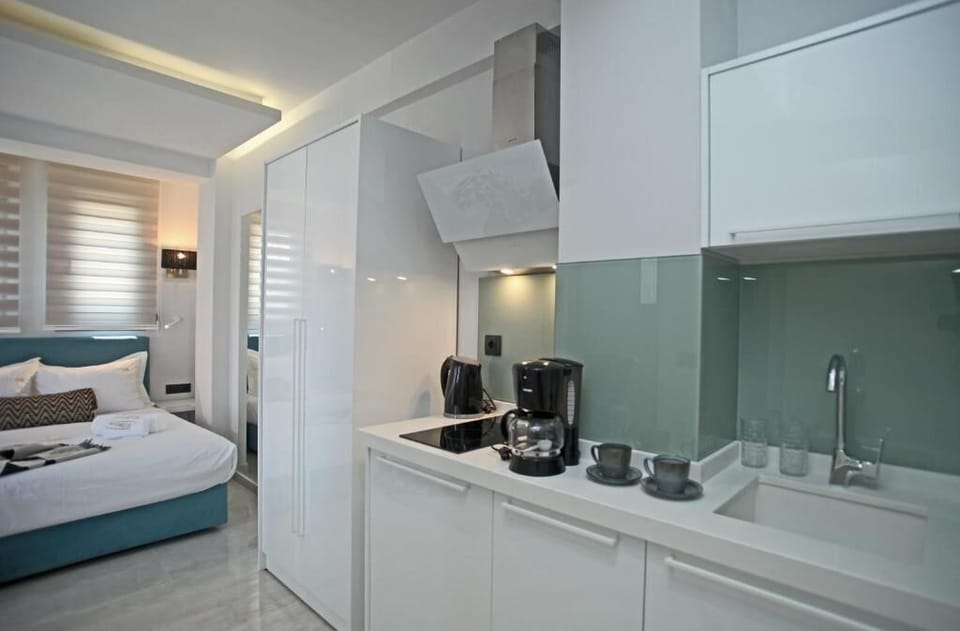 Premium Room Ground Floor | Private kitchen | Mini-fridge, stovetop, electric kettle