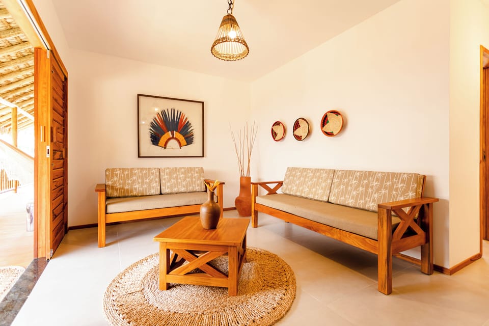 Luxury Apartment, 1 Bedroom, Kitchenette | Living area | 32-inch LED TV with digital channels