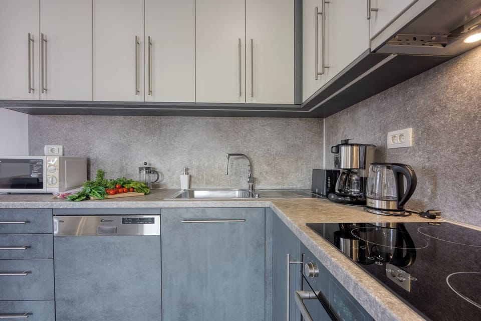 Family Apartment, 3 Bedrooms, Balcony, Mountainside (Villa Roma Portorose - 3 Balcony) | Private kitchen