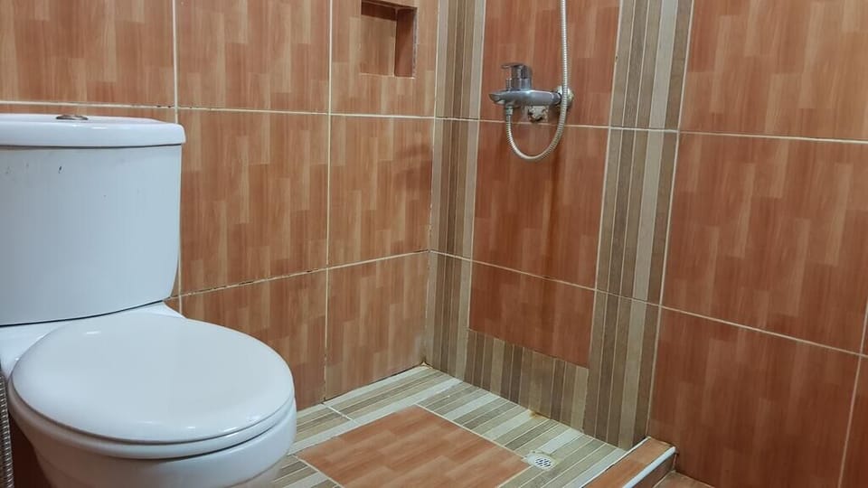 Bathtub, deep soaking tub, hair dryer, towels