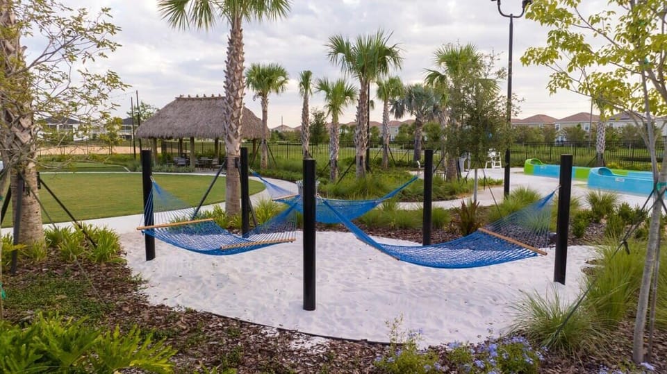 Outdoor banquet area