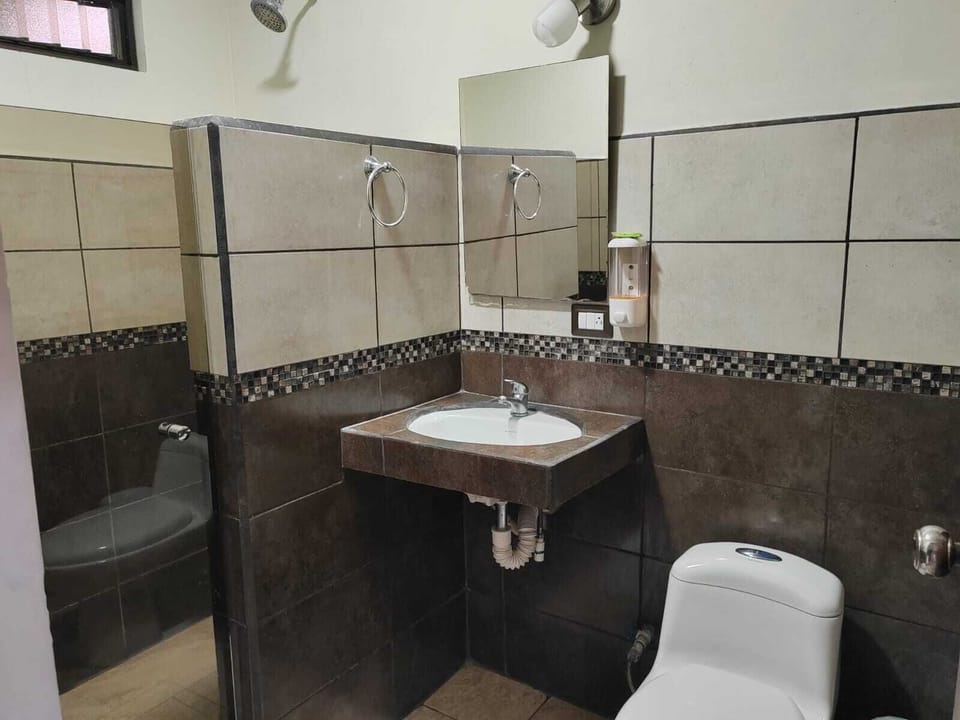 Business Single Room | Bathroom | Rainfall showerhead, towels, soap, toilet paper