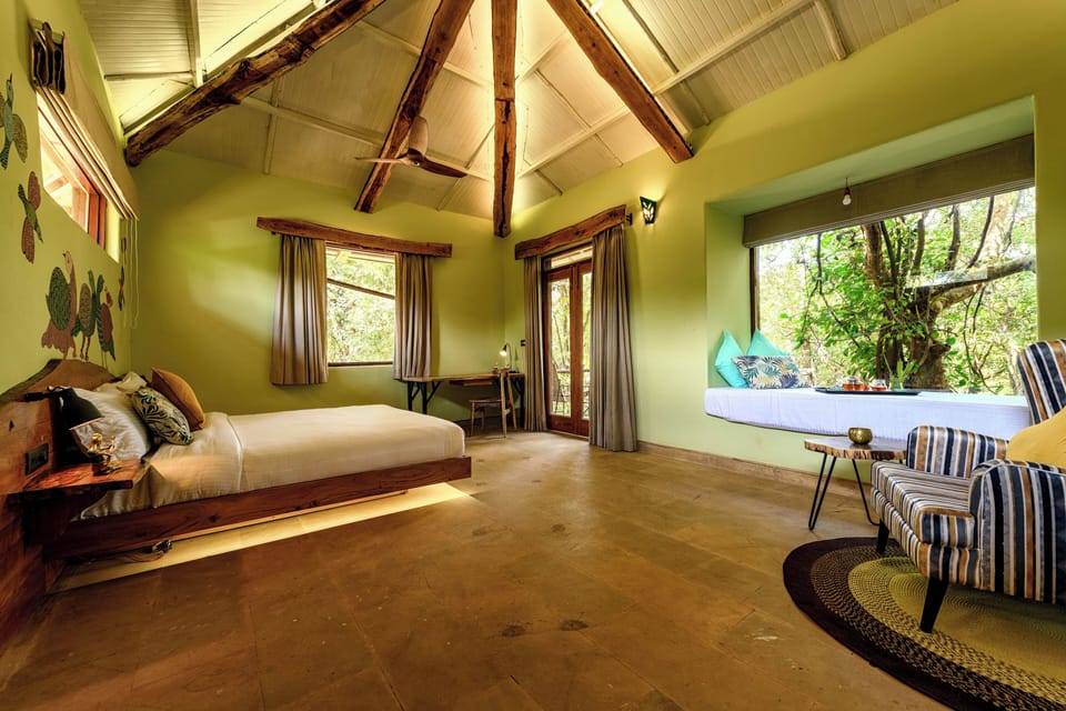 Standard Cottage, 1 Bedroom, Garden View | 1 bedroom, in-room safe, desk, blackout drapes