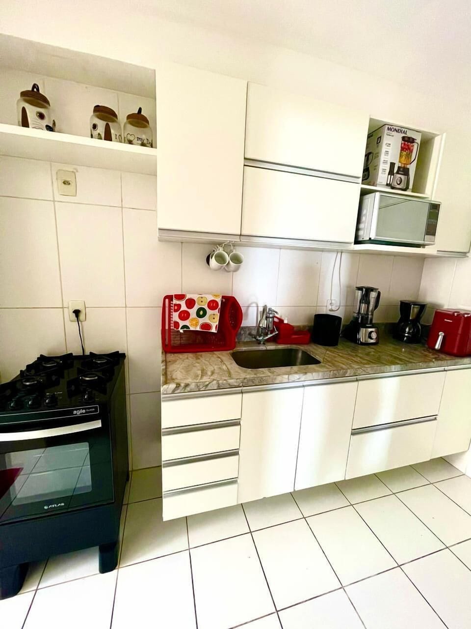 Family Apartment | Private kitchen | Full-size fridge, microwave, oven, blender