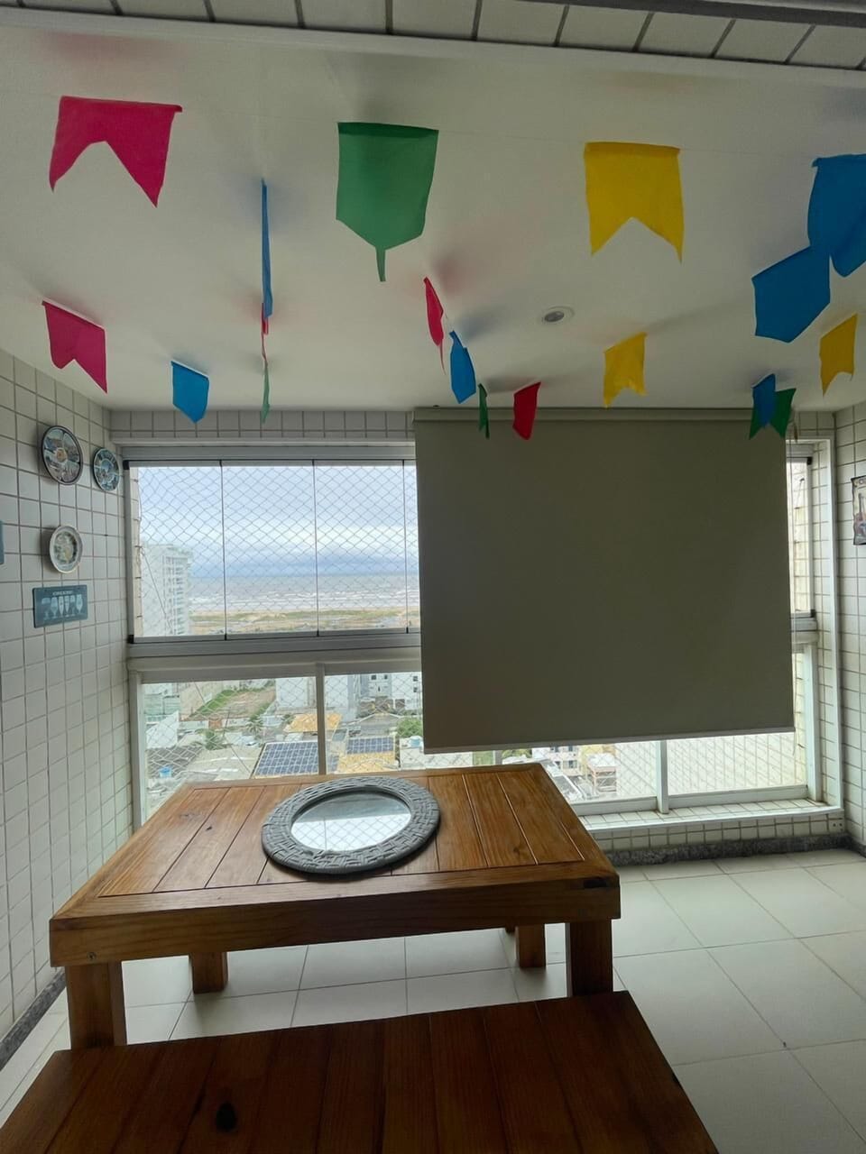 Family Apartment | Living area | 50-inch Smart TV with digital channels