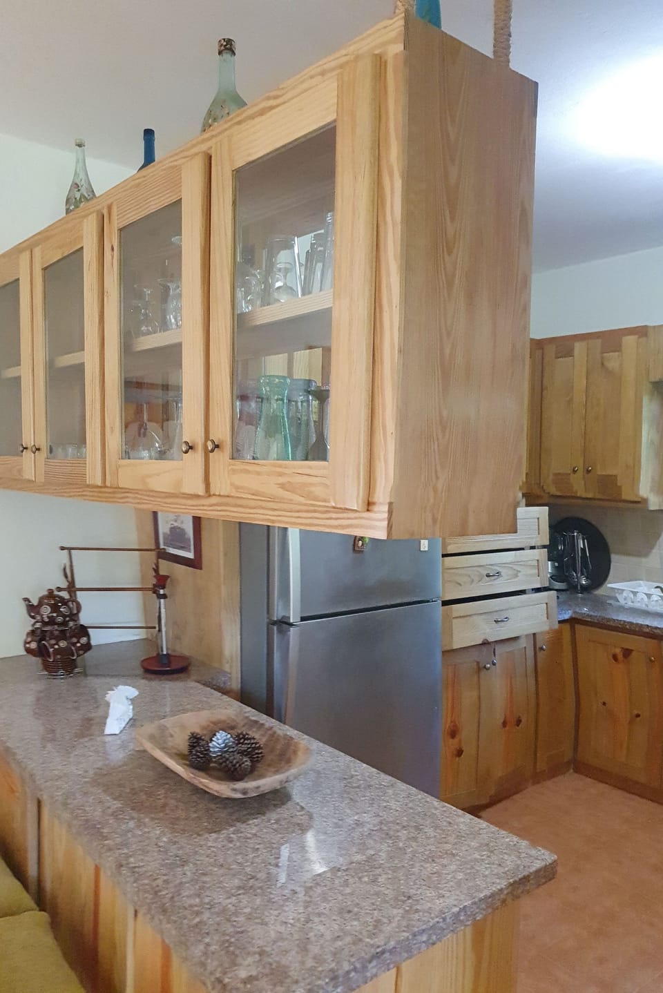 Full-size fridge, eco-friendly cleaning products