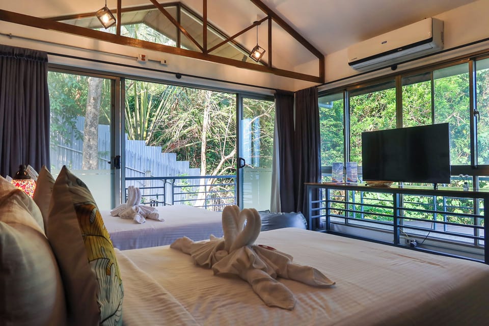 Family Suite, 2 Queen Beds, Bathtub, Mountain View | Down comforters, individually furnished, blackout drapes, free WiFi