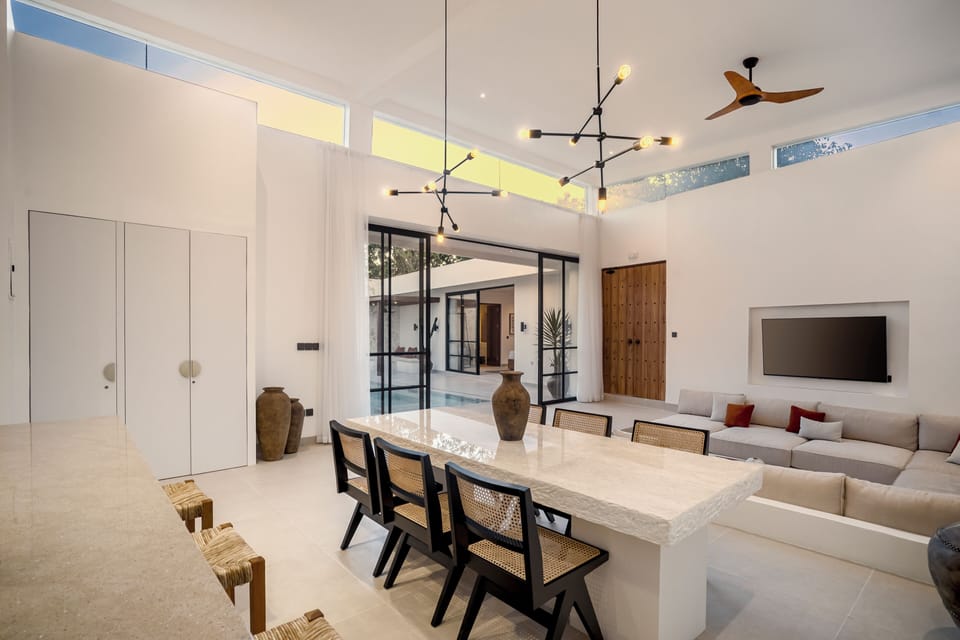 Deluxe Villa, 3 Bedrooms, Private Pool, Pool View | Living area | Smart TV