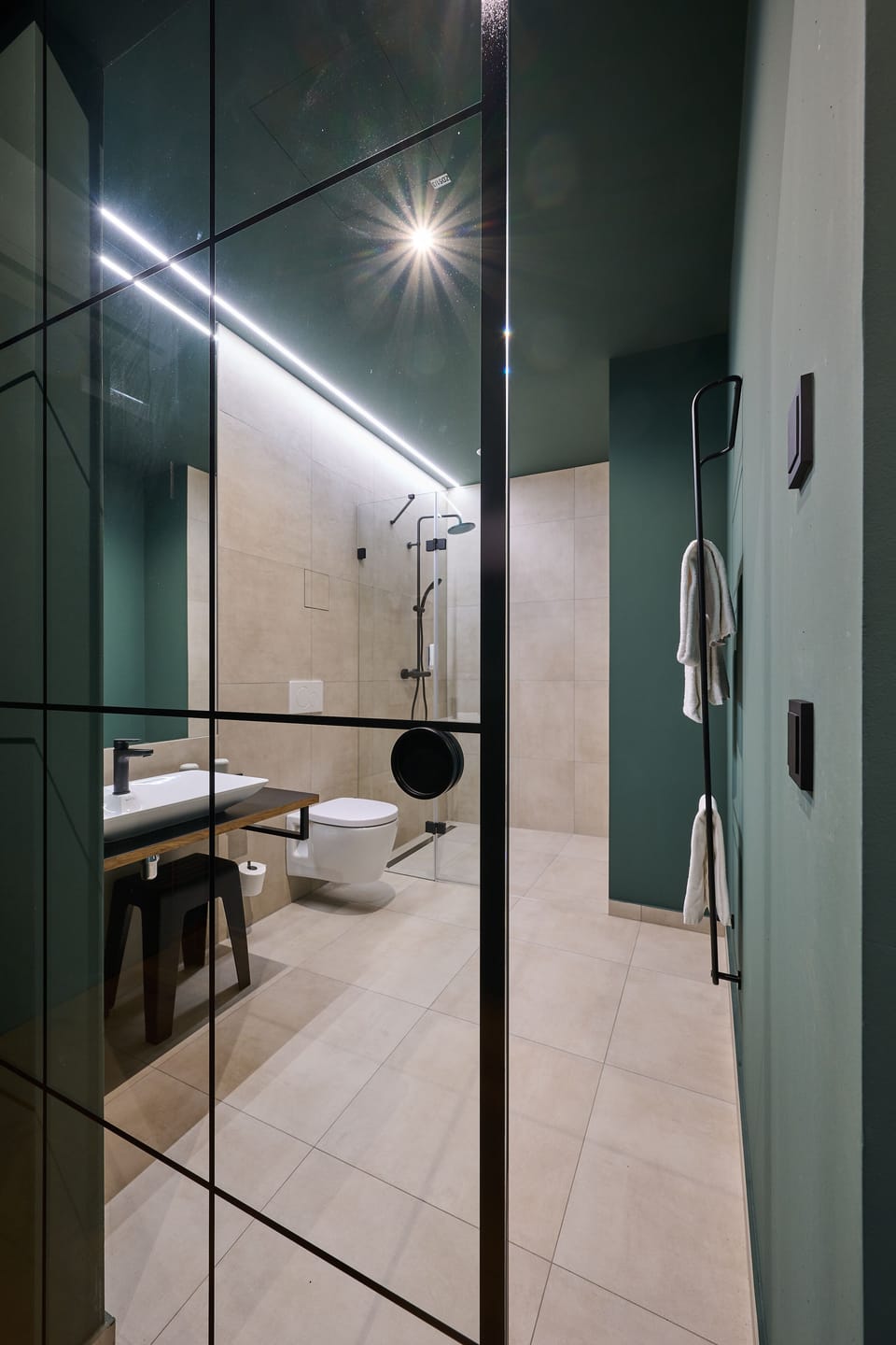 Deluxe Room, 1 King Bed, Non Smoking, Pets Allowed | Bathroom | Towels