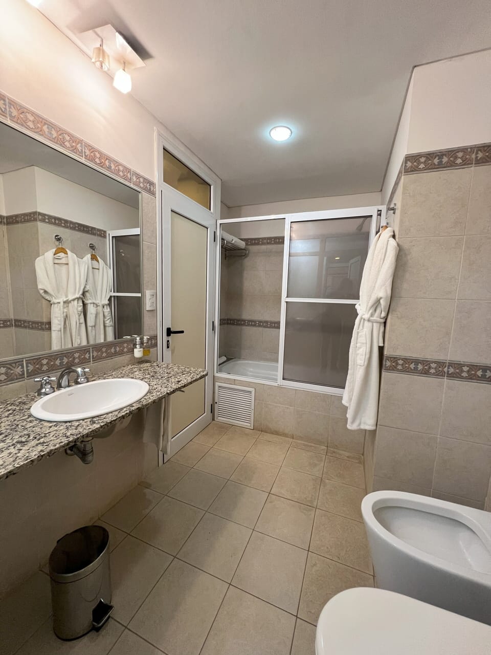 Executive Suite | Bathroom | Hair dryer, bathrobes, bidet, towels