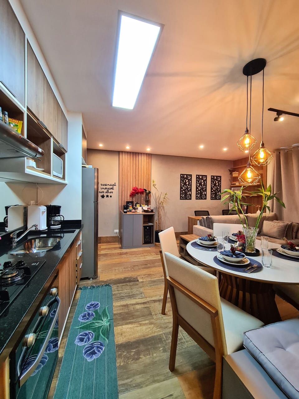 Family Apartment | Private kitchen | Fridge, microwave, toaster, blender