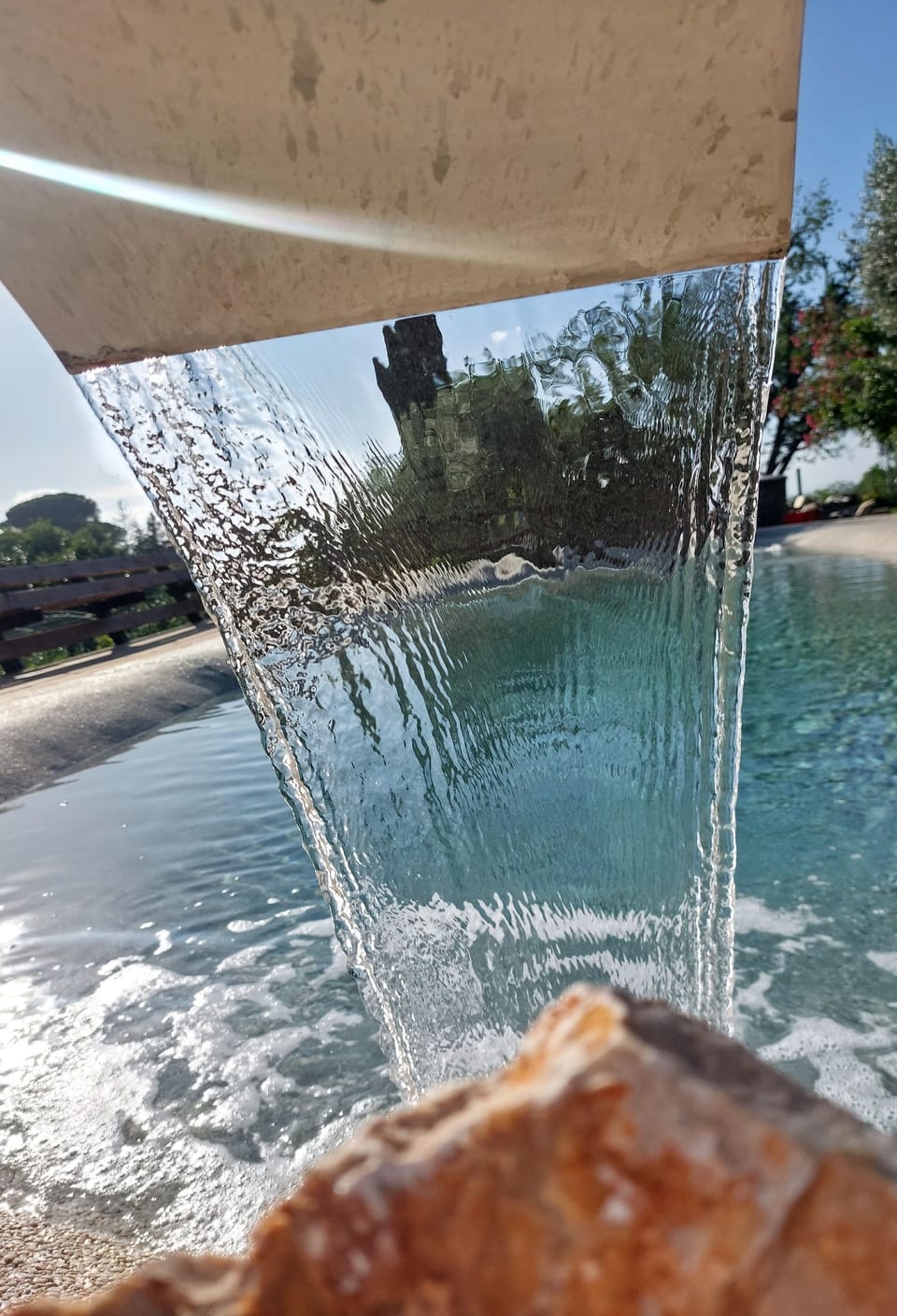 Seasonal outdoor pool, pool umbrellas, sun loungers