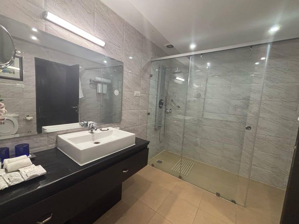 Suite, 1 King Bed, Mountain View (Presidential Suite) | Bathroom | Shower, free toiletries, hair dryer, towels