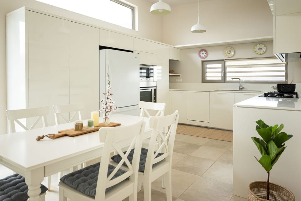 Villa | Private kitchen | Fridge, microwave, oven, stovetop