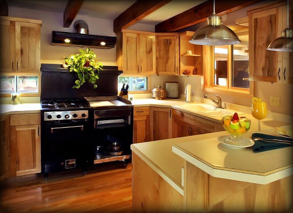 Microwave, electric kettle, eco-friendly cleaning products