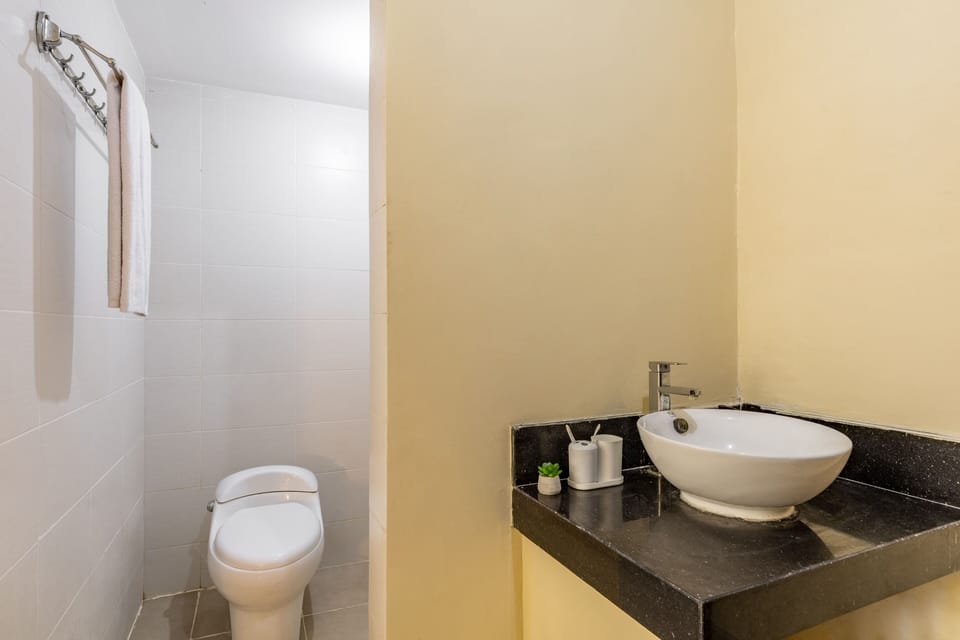 Premium Room, 1 Double Bed | Bathroom | Shower, towels