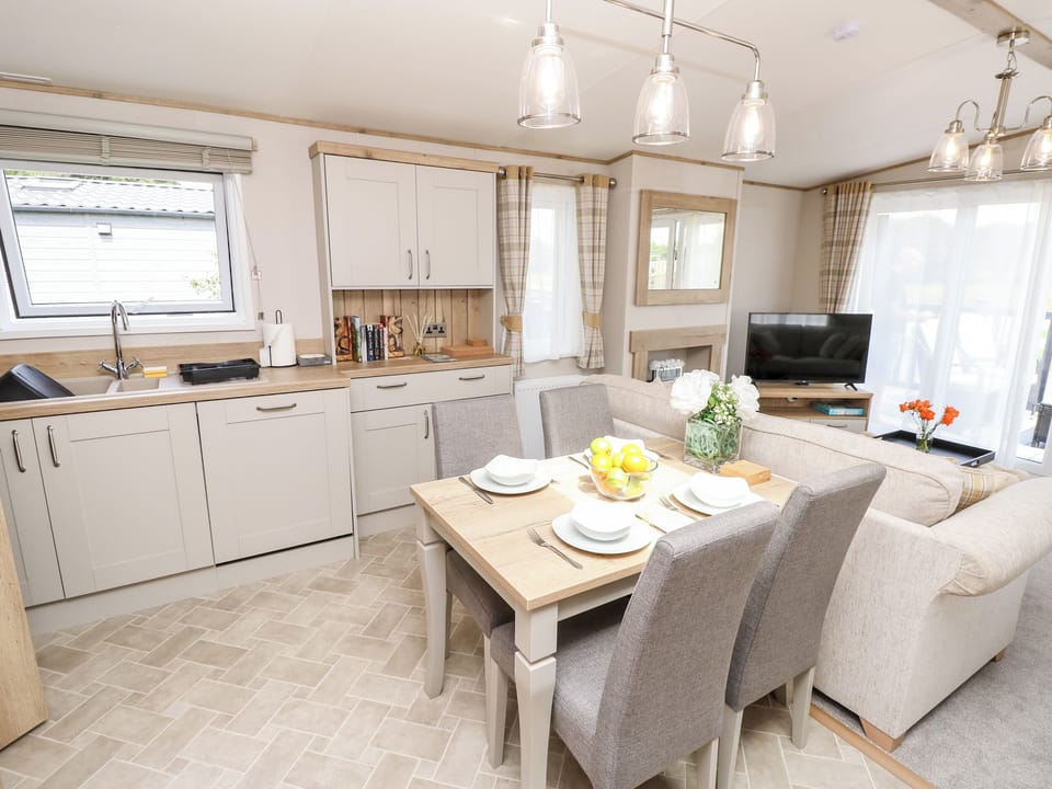 Fridge, dishwasher, electric kettle, toaster