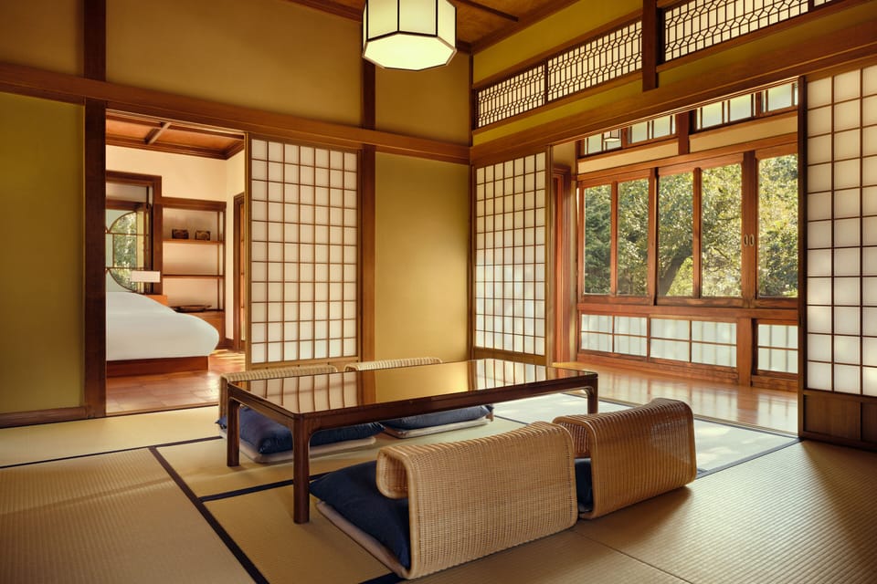 Shakunage Japanese style Luxury Villa with Outside Bath / River View | Premium bedding, down comforters, pillowtop beds, free minibar