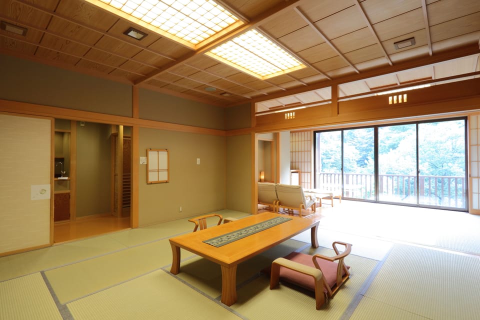 Japanese Style Room with Openair Bath, Non Smoking | Living area | Flat-screen TV