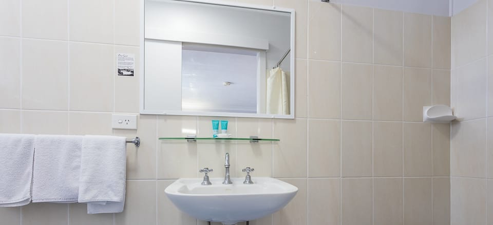 Shower, hair dryer (on request), towels