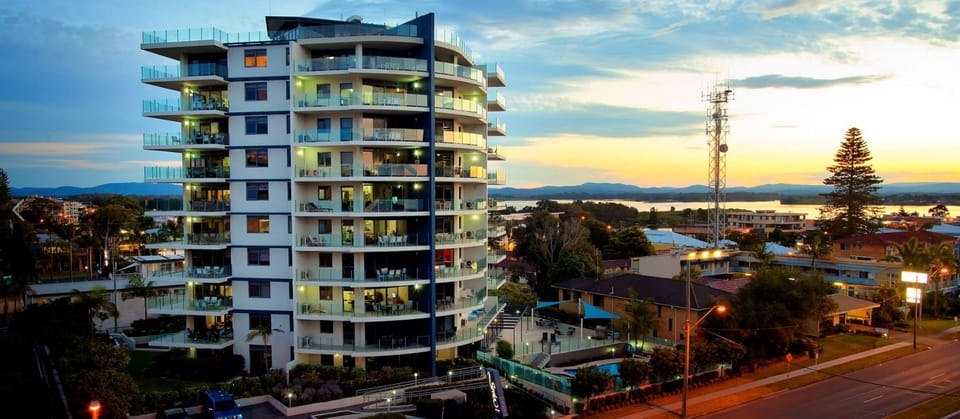 Front of property - evening/night