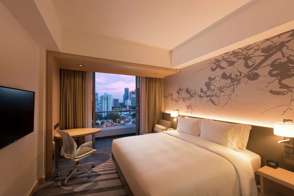 In-room safe, desk, laptop workspace, blackout drapes
