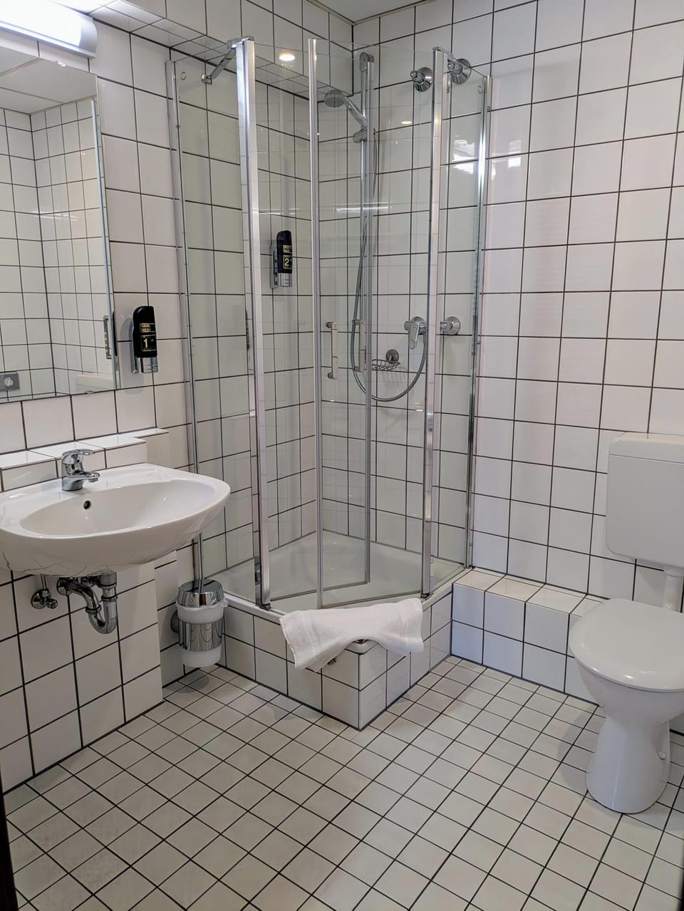 Basic Triple Room | Bathroom | Shower, hair dryer, towels, soap