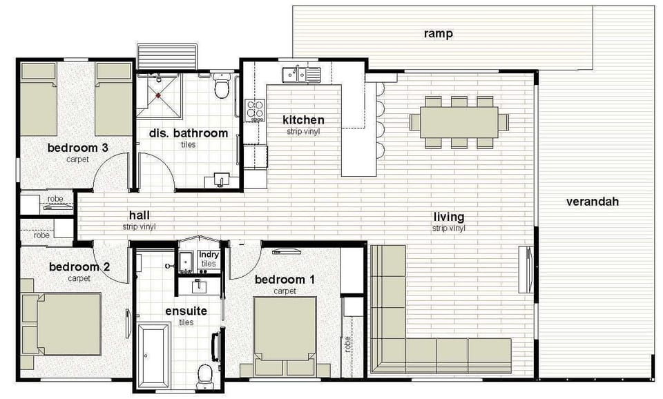 Beach house | Floor plan