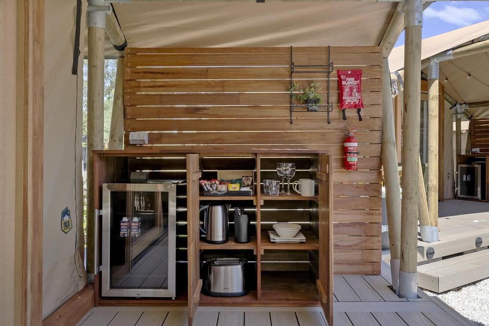 Hideaway Tent (Shared Bathroom) | Iron/ironing board, WiFi (free), individually decorated