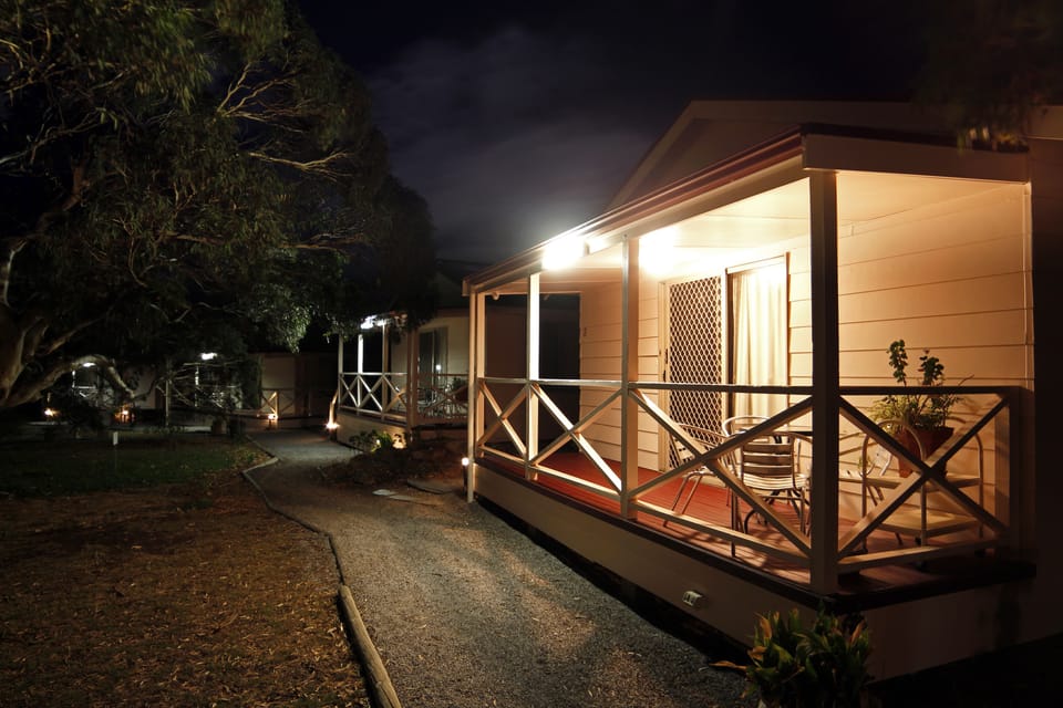 Front of property - evening/night