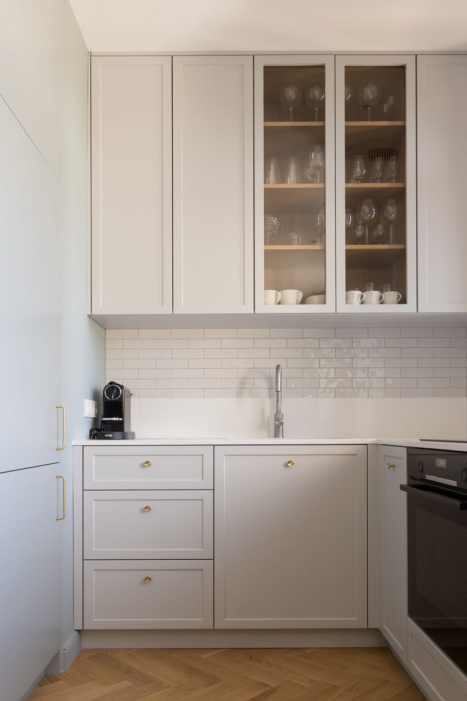 Superior Apartment | Private kitchen | Coffee/tea maker, full-size fridge, oven, stovetop