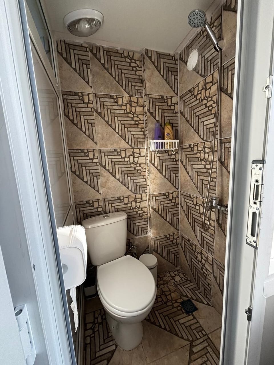 Economy Room | Bathroom | Hair dryer, towels, shampoo, toilet paper